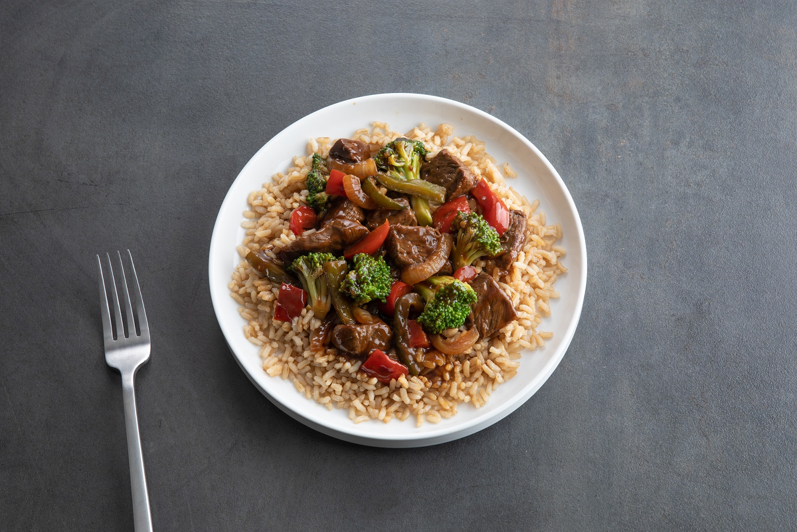 Beef and Broccoli with Brown Rice